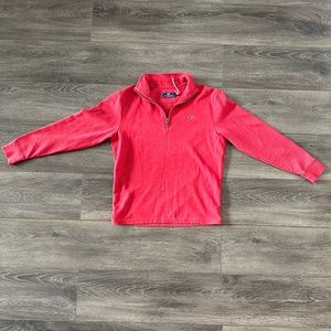 Vineyard Vines Saltwater Quarter Zip - Red